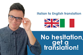 translate english to italian and viceversa