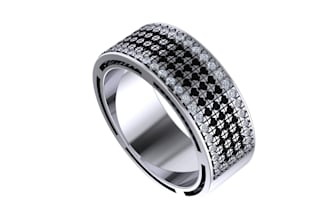 heavy diamond ring and pendent