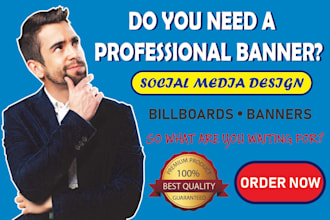 design a professional banner for you
