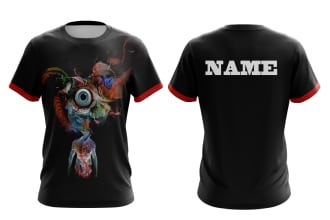 create realistic t shirt design and 3d mockup