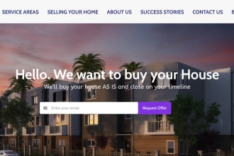 create real estate investor website