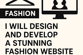 design and develop a fashion  clothing website or blog