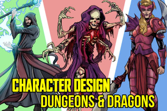 draw your dungeons and dragons character as you request