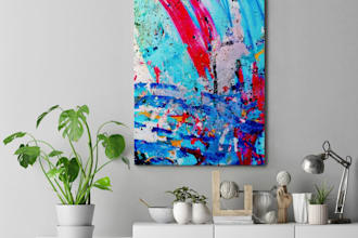 do wall art canvas mockups