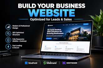 design wordpress website on bluehost, siteground, hostinger