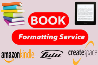 fastest  format your book children book, formatting kindle paperback or more