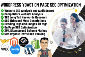 do wordpress rankmath, yoast SEO on page optimization, meta tags, schema markup