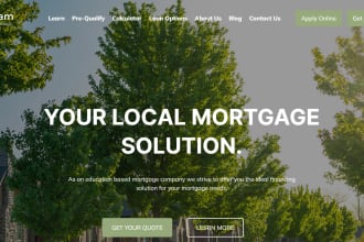 make a lo, mortgage website or home auction website