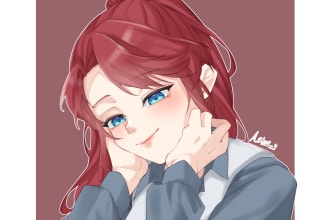 draw beautiful anime or manga illustration for you