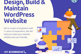 design, build and maintain wordpress website