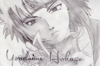 pencil draw any anime character