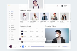 design responsive web application and dashboard UI