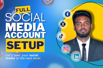 create social media accounts and business pages