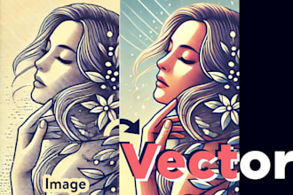 victorize, redraw,  customize and trace your logo into vector