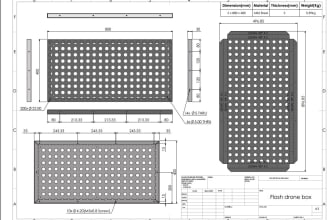 do any sheet metal design dxf 3d model by solidworks