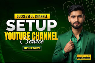 create youtube channel  logo and banner