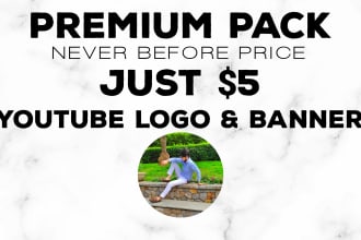 create youtube channel  logo and banner