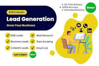 generate b2b contact list building by linkedin