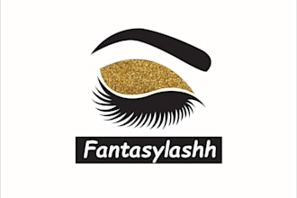 design best feminine eyelash or beauty hair salon logo