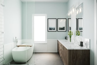 create 3d rendering for your bathroom design