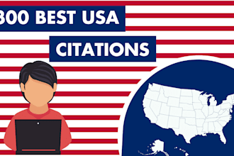 create best 300 USA local citations for USA local SEO