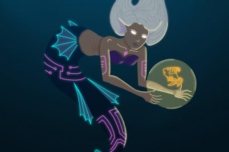 create digital illustrations for screen or print media