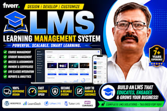 build a custom wordpress lms website for you