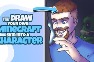 draw your own minecraft skin into a character