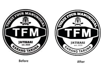 make vectorise logo or convert image to vector