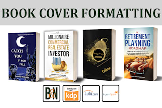 do amazon kdp and ingramspark book cover formatting for paperback