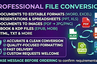 perfectly convert files to any other possible file format