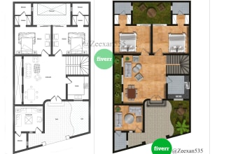 draw and redraw floor plans for real estate agents