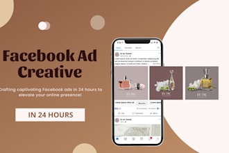 design eyecatchy facebook ad creative in 24 hours