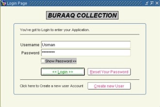 develop, customise oracle apex application, oracle database
