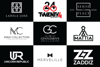 design trendy urban apparel fashion clothing brand streetwear line modern logo