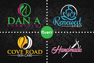 create cosmetics, fashion, beauty, spa,hand made logo