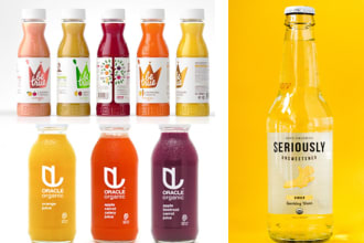 design professional juice bottle label