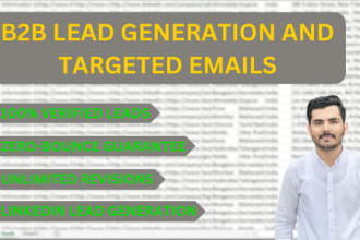 do targeted b2b linkedin lead generation prospecting and email list building