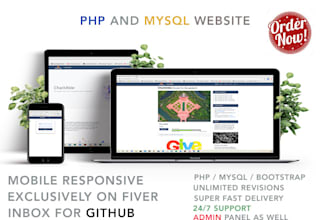 create php, mysql website or fix issues