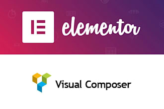 redesign landing page with elementor pro or visual composer