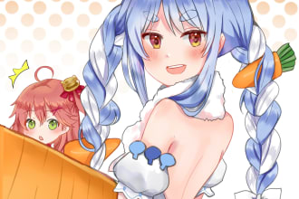 draw anime fanart and original character