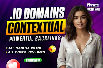 provide high da DR indonesian contextual dofollow id backlinks