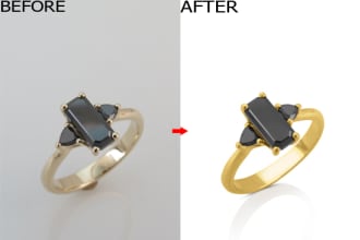 do jewelry retouch, remove background color correction, HD quality