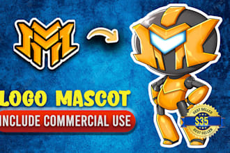 create adorable and impressive cartoon logo
