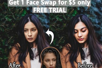 do realistic face swap or head swap
