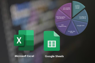 be your excel or google sheets expert