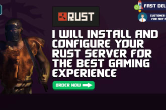 install and configure your rust server with any plugin