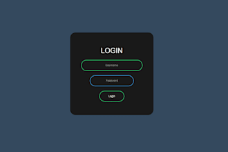 code a login or a contact form