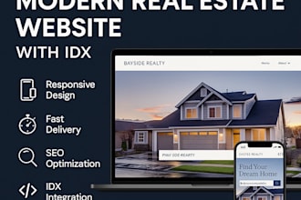 design a responsive real estate website with idx integration