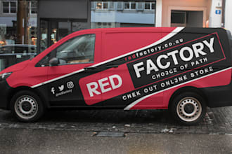 design professional car, van, all vehicle wrap design